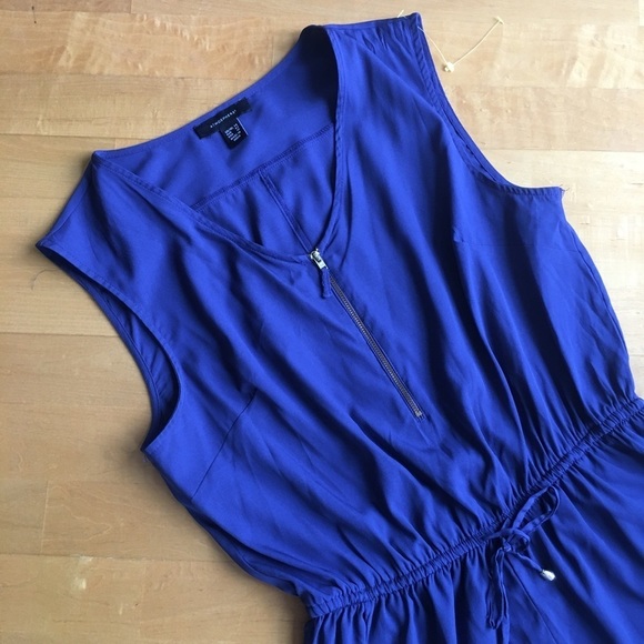 Atmosphere Dressy, Sleeveless, V-Neck Romper, Blue, Size 10 - Picture 16 of 17